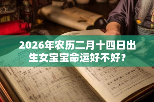 2026年农历二月十四日出生女宝宝命运好不好？