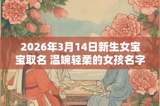 2026年3月14日新生女宝宝取名 温婉轻柔的女孩名字