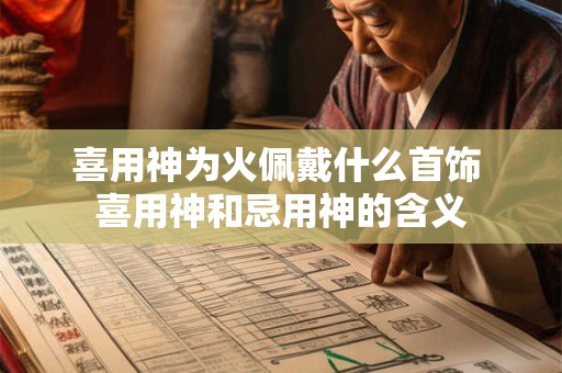 喜用神为火佩戴什么首饰 喜用神和忌用神的含义
