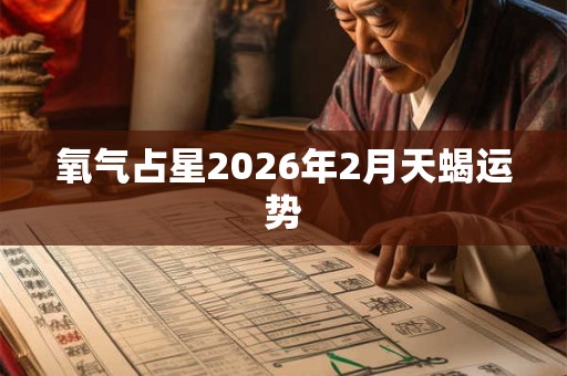 氧气占星2026年2月天蝎运势