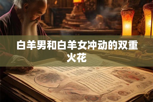 白羊男和白羊女冲动的双重火花