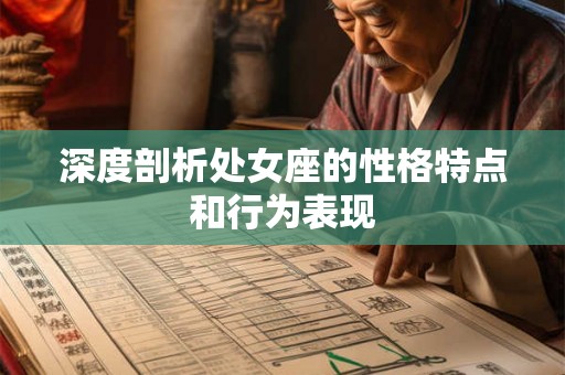 深度剖析处女座的性格特点和行为表现