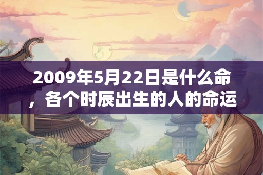 2009年5月22日是什么命，各个时辰出生的人的命运