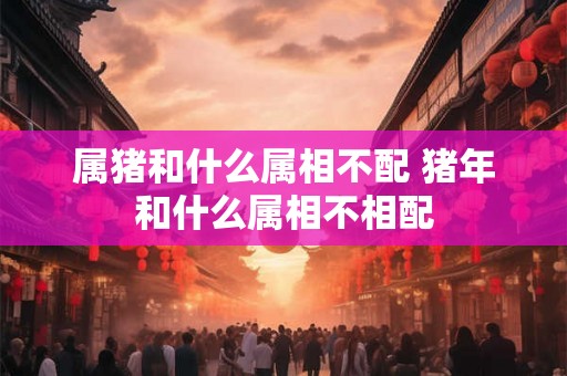 属猪和什么属相不配 猪年和什么属相不相配