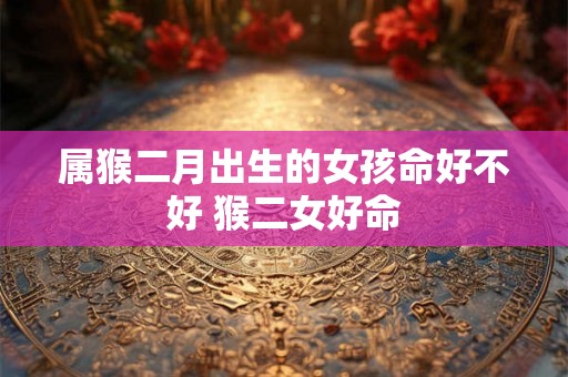 属猴二月出生的女孩命好不好 猴二女好命