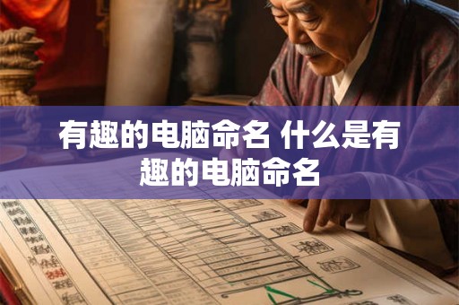 有趣的电脑命名 什么是有趣的电脑命名