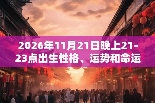 2026年11月21日晚上21-23点出生性格、运势和命运