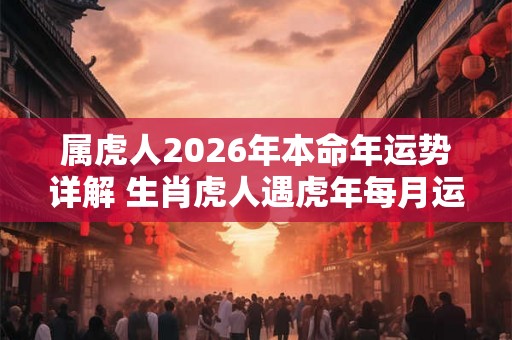 属虎人2026年本命年运势详解 生肖虎人遇虎年每月运势及运程