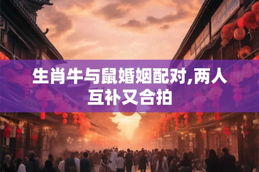 生肖牛与鼠婚姻配对,两人互补又合拍