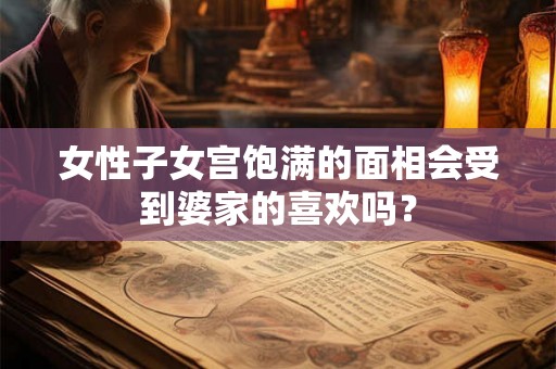 女性子女宫饱满的面相会受到婆家的喜欢吗？