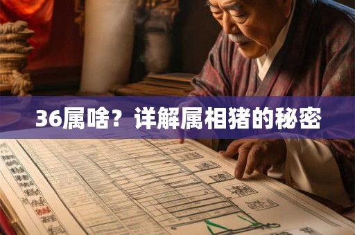 36属啥？详解属相猪的秘密
