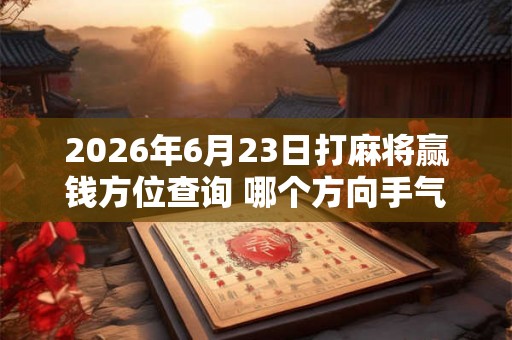 2026年6月23日打麻将赢钱方位查询 哪个方向手气佳