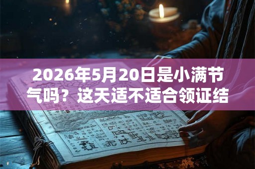 2026年5月20日是小满节气吗？这天适不适合领证结婚？