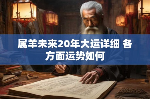 属羊未来20年大运详细 各方面运势如何 属羊未来20年大运详细 各方面运势如何