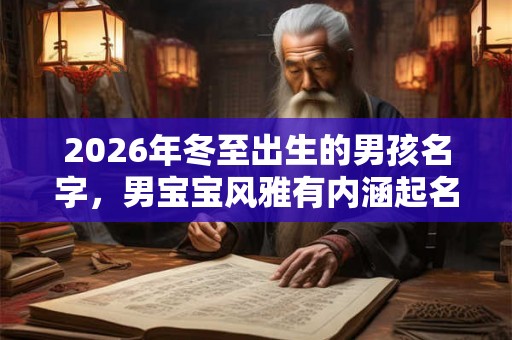 2026年冬至出生的男孩名字,男宝宝风雅有内涵起名大全 2026年冬至出生的男孩名字,男宝宝风雅有内涵起名大全