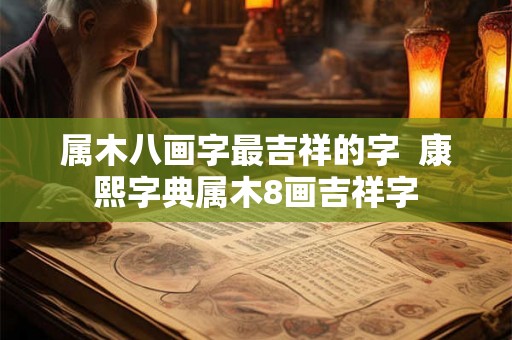 属木八画字最吉祥的字  康熙字典属木8画吉祥字