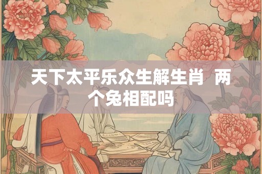 天下太平乐众生解生肖  两个兔相配吗