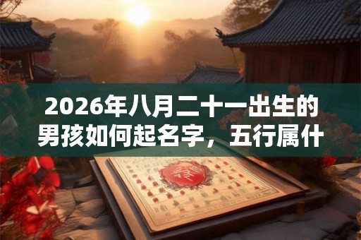 2026年八月二十一出生的男孩如何起名字,五行属什么 2026年八月二十一出生的男孩如何起名字,五行属什么