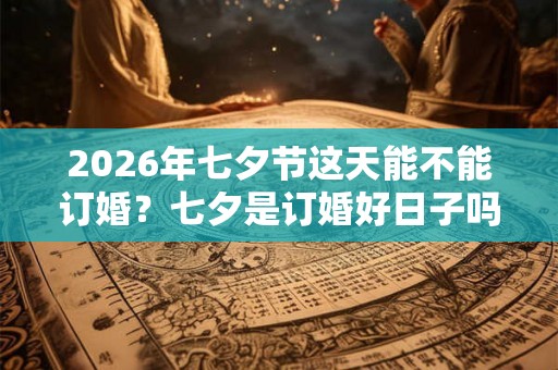 2026年七夕节这天能不能订婚？七夕是订婚好日子吗？