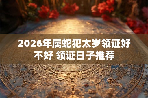 2026年属蛇犯太岁领证好不好 领证日子推荐