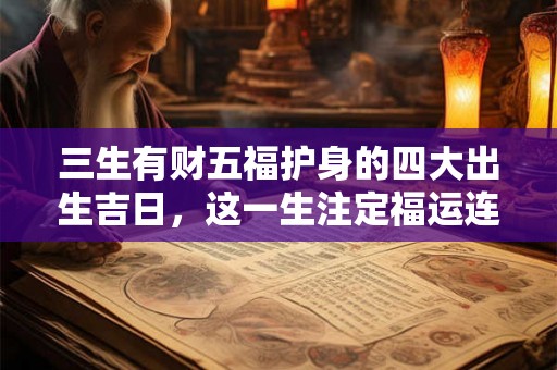 三生有财五福护身的四大出生吉日,这一生注定福运连绵! 三生有财五福护身的四大出生吉日,这一生注定福运连绵!