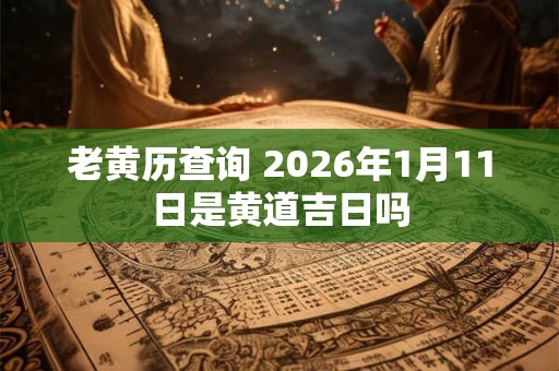老黄历查询 2026年1月11日是黄道吉日吗