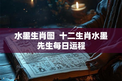 水墨生肖图 十二生肖水墨先生每日运程 水墨生肖图 十二生肖水墨先生每日运程