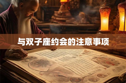 与双子座约会的注意事项