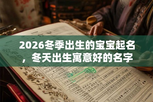 2026冬季出生的宝宝起名,冬天出生寓意好的名字 2026冬季出生的宝宝起名,冬天出生寓意好的名字