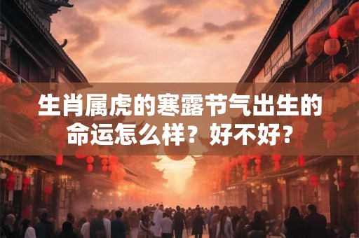 生肖属虎的寒露节气出生的命运怎么样？好不好？