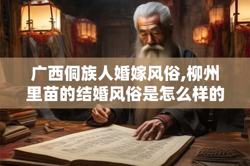 广西侗族人婚嫁风俗,柳州里苗的结婚风俗是怎么样的