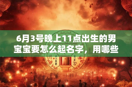 6月3号晚上11点出生的男宝宝要怎么起名字,用哪些字好 6月3号晚上11点出生的男宝宝要怎么起名字,用哪些字好