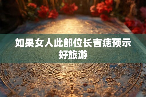 如果女人此部位长吉痣预示好旅游