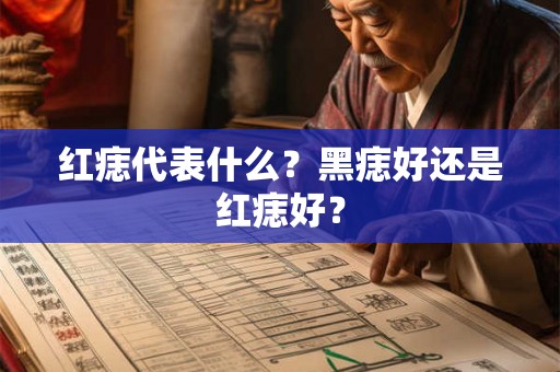 红痣代表什么？黑痣好还是红痣好？