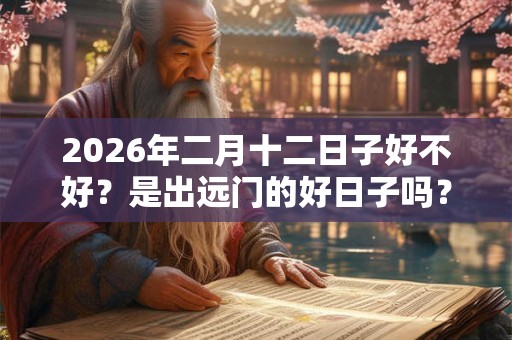 2026年二月十二日子好不好？是出远门的好日子吗？