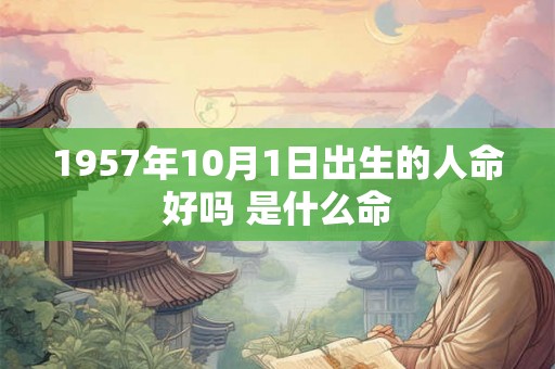 1957年10月1日出生的人命好吗 是什么命 1957年10月1日出生的人命好吗 是什么命