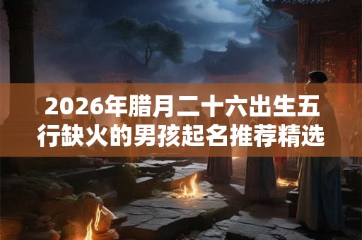 2026年腊月二十六出生五行缺火的男孩起名推荐精选