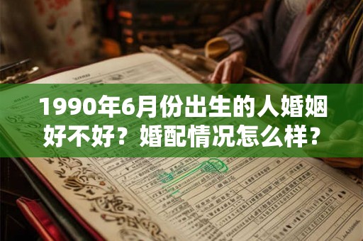 1990年6月份出生的人婚姻好不好？婚配情况怎么样？