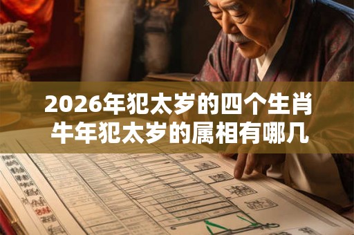 2026年犯太岁的四个生肖 牛年犯太岁的属相有哪几个 2026年犯太岁的四个生肖 牛年犯太岁的属相有哪几个