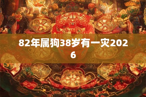 82年属狗38岁有一灾2026
