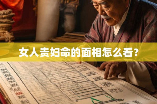 女人贵妇命的面相怎么看？