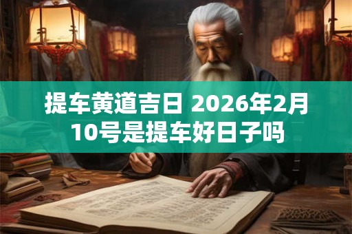 提车黄道吉日 2026年2月10号是提车好日子吗