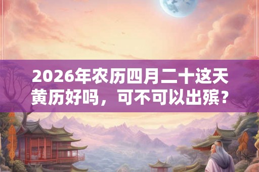 2026年农历四月二十这天黄历好吗，可不可以出殡？