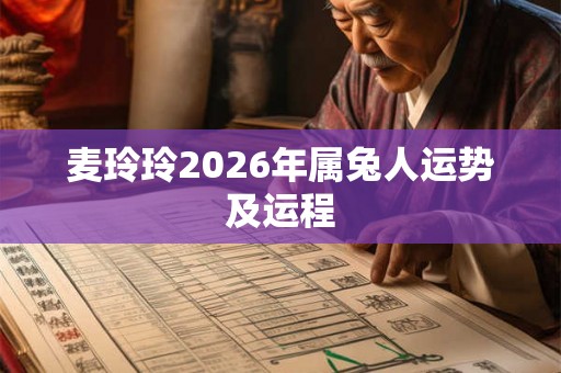 麦玲玲2026年属兔人运势及运程