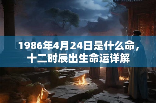 1986年4月24日是什么命，十二时辰出生命运详解