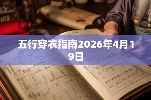 五行穿衣指南2026年4月19日