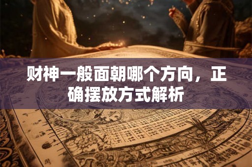 财神一般面朝哪个方向，正确摆放方式解析