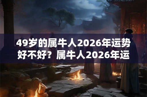 49岁的属牛人2026年运势好不好？属牛人2026年运势分析