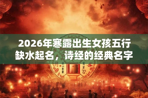 2026年寒露出生女孩五行缺水起名，诗经的经典名字