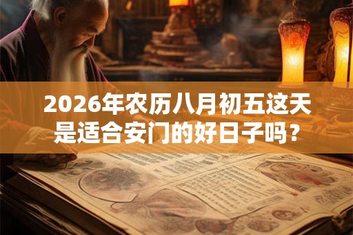 2026年农历八月初五这天是适合安门的好日子吗？